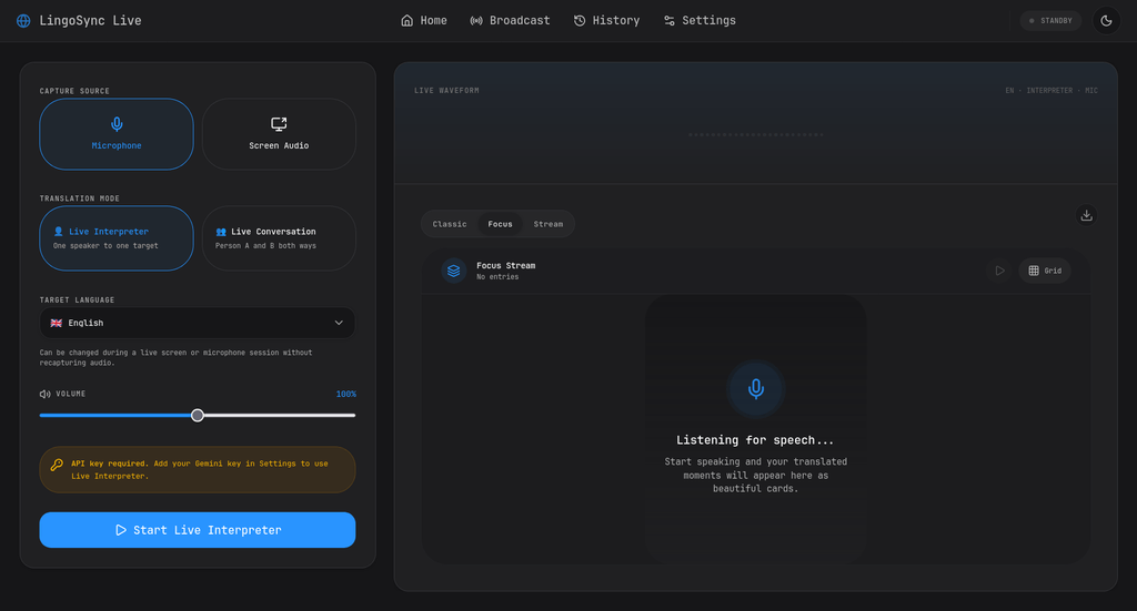 LingoSync Live — Real-Time AI Dubbing