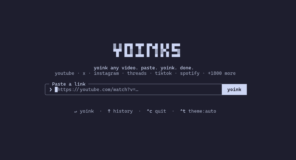 yoinks — Terminal Video Downloader